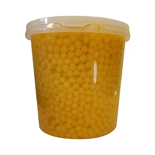 Passion fruit popping boba
